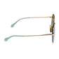 DIFF Eyewear “Lenox” - Gold Aquatic Awe Mirror Sunglasses