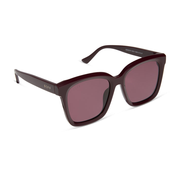 DIFF Eyewear "Meredith" Dark Cherry Lacquer