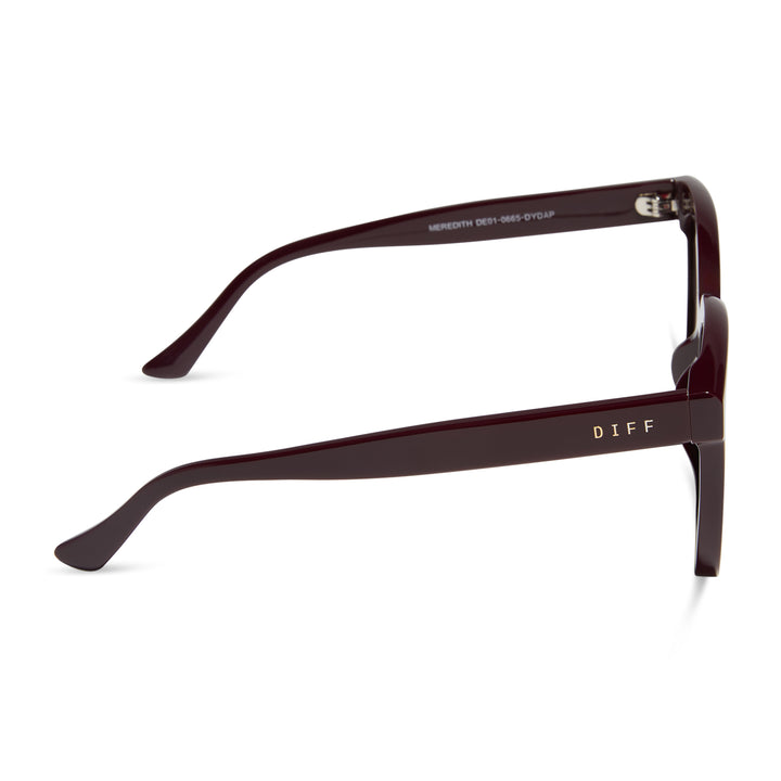 DIFF Eyewear "Meredith" Dark Cherry Lacquer