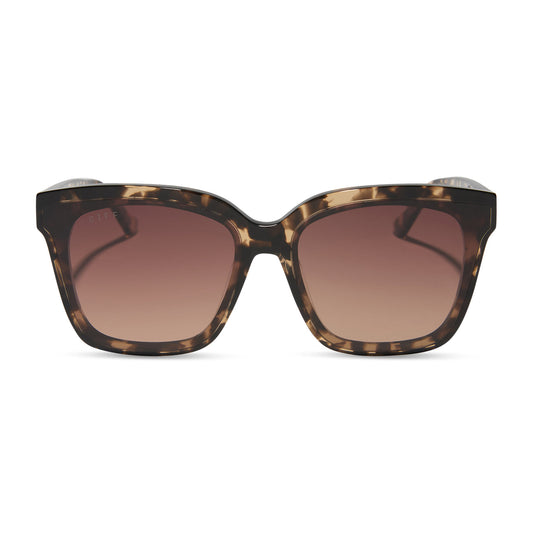 Diff Eyewear "Meredith II" Espresso Tortoise + Brown Gradient