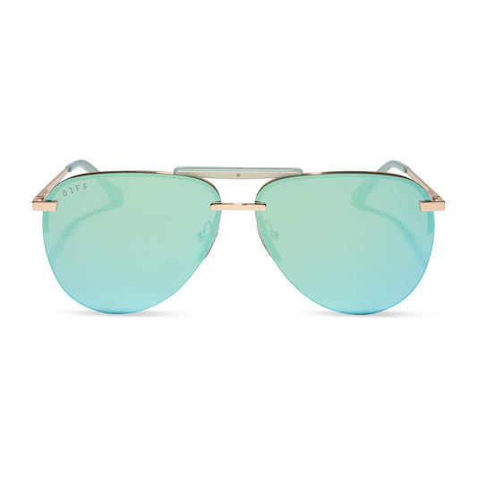 DIFF Eyewear “Tahoe” - Aquatic Awe Aquatic Awe Mirror Sunglasses