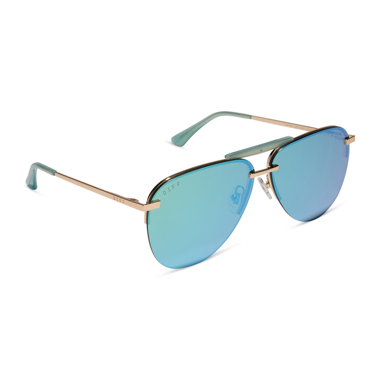 DIFF Eyewear “Tahoe” Aquatic Awe Mirror Sunglasses