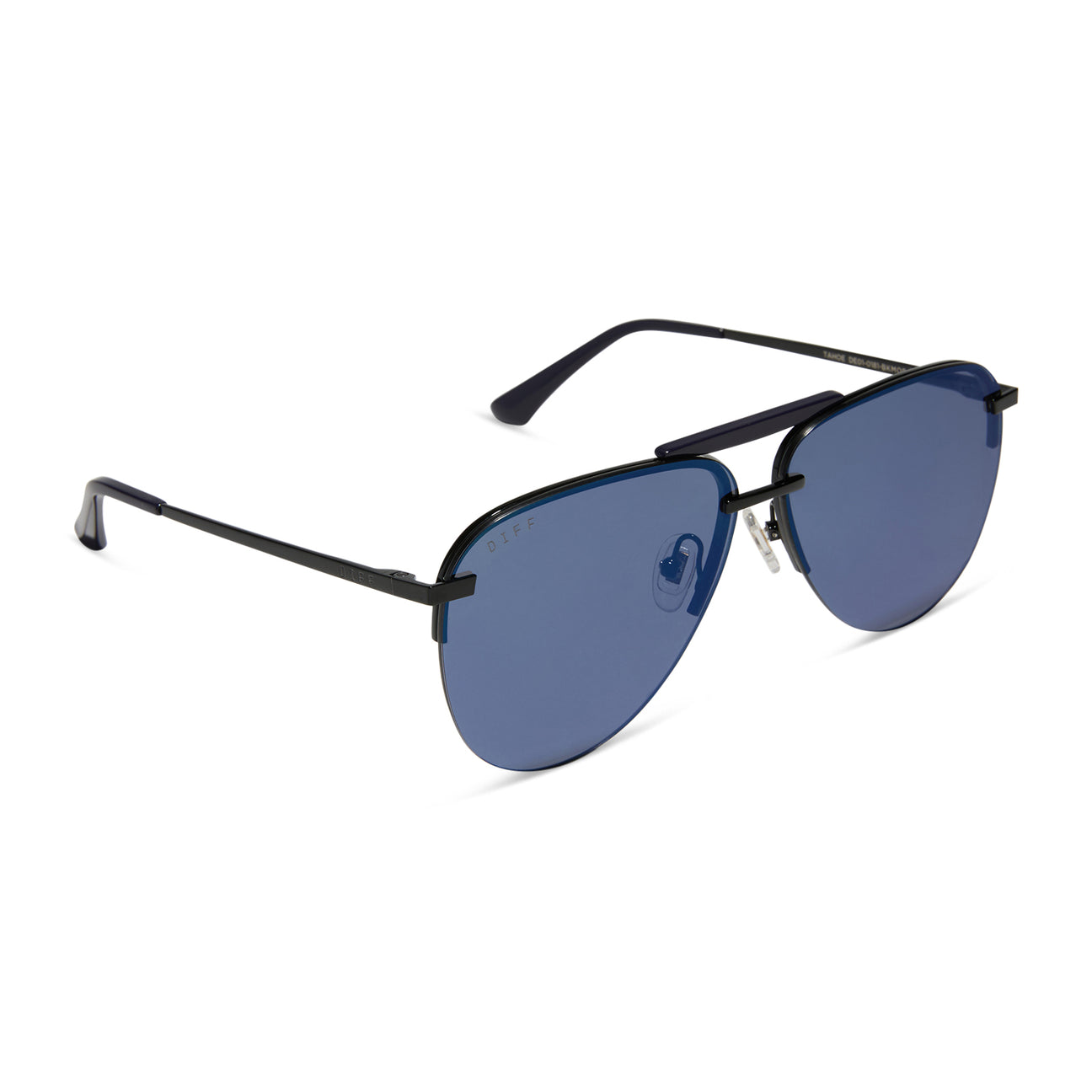 DIFF Eyewear “Tahoe” - Black Midnight Mirror Polarized Sunglasses