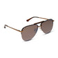 Diff Eyewear "Tahoe" Sequoia Tortoise + Brown Gold Flash Sunglasses