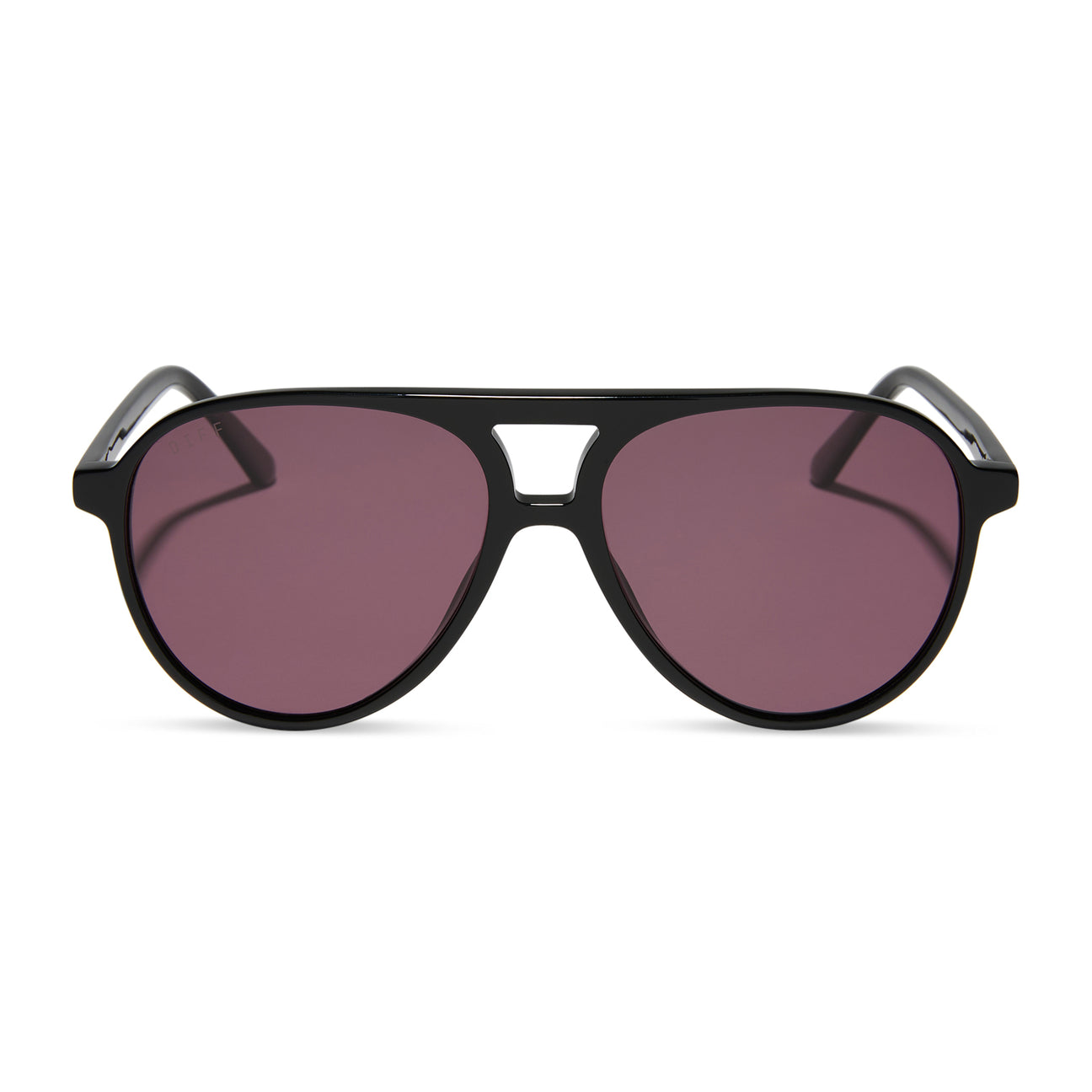 DIFF Eyewear “Tosca II” Black Aubergine Sunglasses