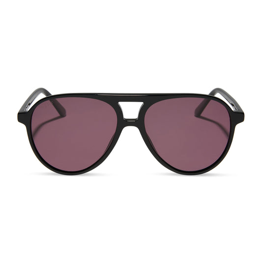 DIFF Eyewear “Tosca II” Black Aubergine Sunglasses