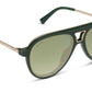 DIFF Eyewear “Tosca III”  Fairway Green Aloe Green Gradient Light Gold Flash Sunglasses