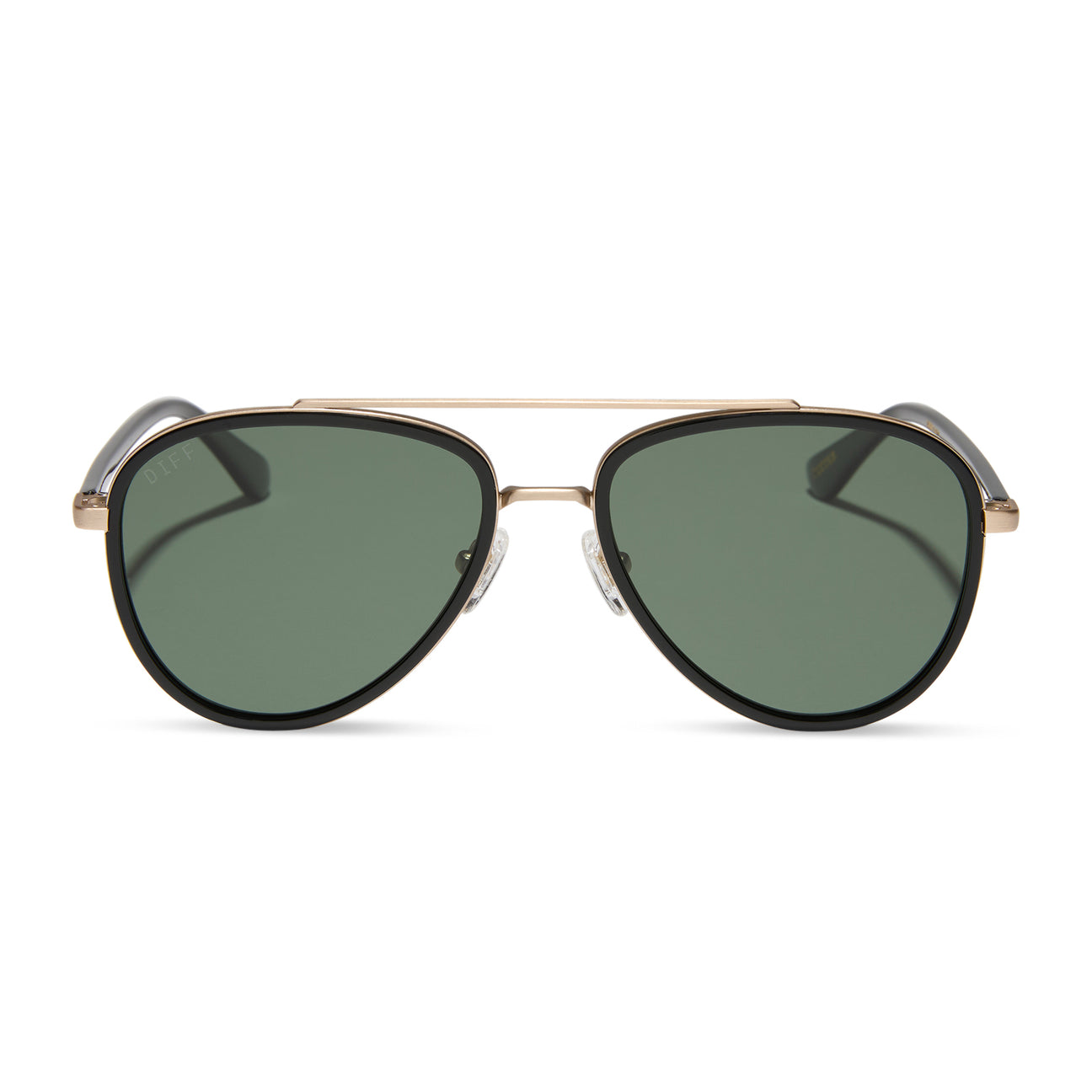 DIFF Eyewear Yellowstone "Rip Wheeler II"  Aviator G15 Polarized Sunglasses-Night Sky Black
