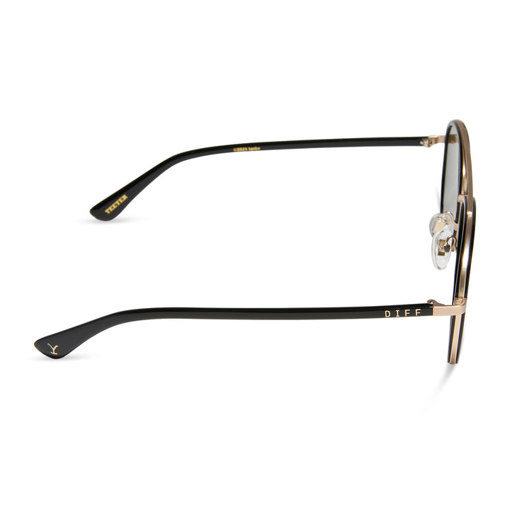 DIFF Eyewear Yellowstone "Rip Wheeler II"  Aviator G15 Polarized Sunglasses-Night Sky Black