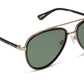 DIFF Eyewear Yellowstone "Rip Wheeler II"  Aviator G15 Polarized Sunglasses-Night Sky Black