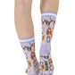 Living Royal Women's Bamboo Crew Socks - Dogs