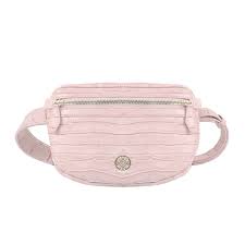 Natalie Wood Design "Grace" Belt Bag - Pink Croc