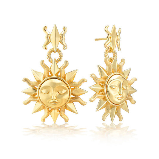 Capucine de Wulf “Soleil” Drop Earrings - Gold