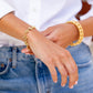 Capucine de Wulf “Berry Clover” Linear Bracelet, 7"+2" - Gold