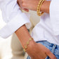 Capucine de Wulf “Berry Clover” Linear Bracelet, 7"+2" - Gold