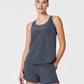 Spanx Casual Fridays Curved Hem Tank-Dark Storm