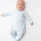 Bei Bei Snap Romper-Breezy Blue Stripes