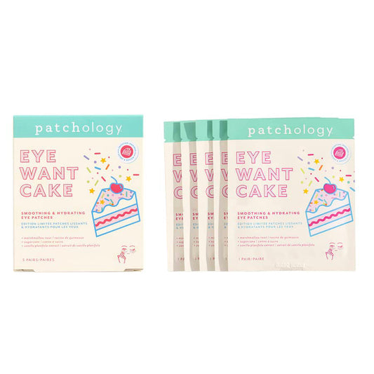 Patchology "Eye Want Cake" Smoothing & Hydrating No-Slip Eye Patches (5 pairs)