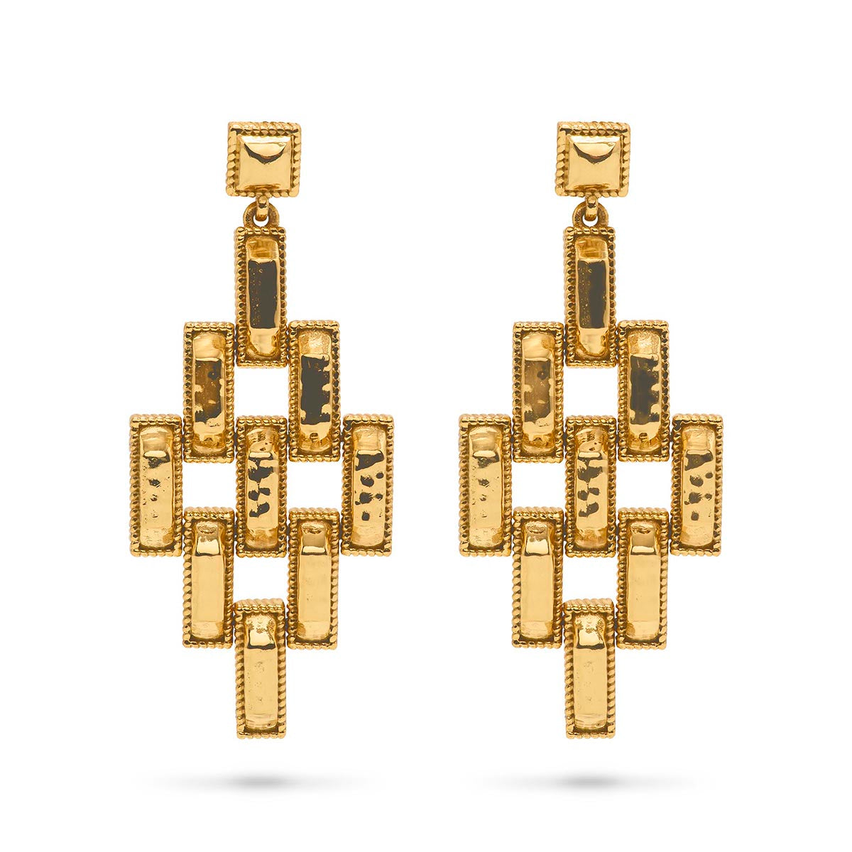 Capucine de Wulf Pathway Post Drop Earrings-Gold