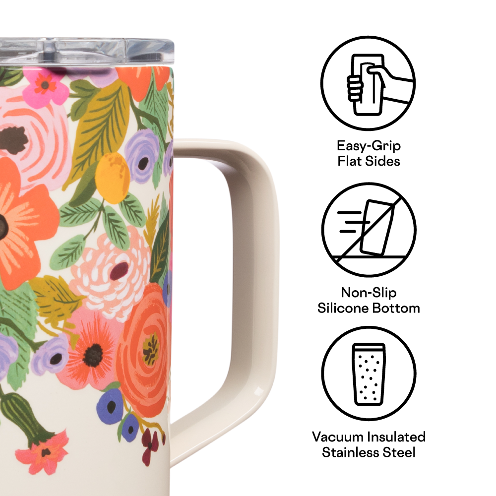 Corkcicle x Rifle Paper Co. “Garden Party” Gloss Cream - 16oz Mug