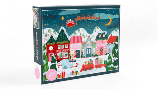 Pippi Post “Santa's Village” - 500 Piece Holiday Jigsaw Puzzle