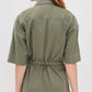 Faherty Utility Twill Mini Sundress-Coastal Sage