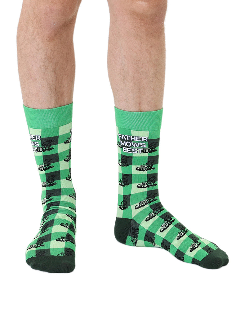 Living Royal Men's Bamboo Crew Socks-Father Mows Best