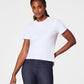 Spanx Cool Cotton Crewneck Tee-Classic White