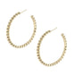 Natalie Wood Designs Beaded Hoops-Gold