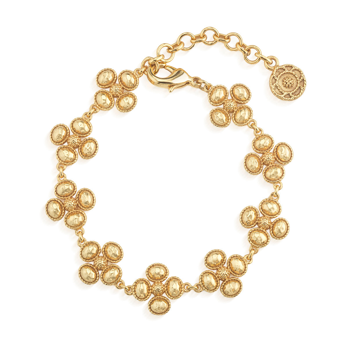 Capucine de Wulf “Berry Clover” Linear Bracelet, 7"+2" - Gold