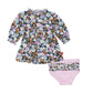 Magnetic Me "Finchley" Modal Magnetic Little Baby Dress + Diaper Cover Set