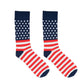 Living Royal Men's Bamboo Crew Socks-Flag