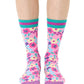 Living Royal Women's Bamboo Crew Socks - Flowers