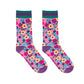 Living Royal Women's Bamboo Crew Socks - Flowers