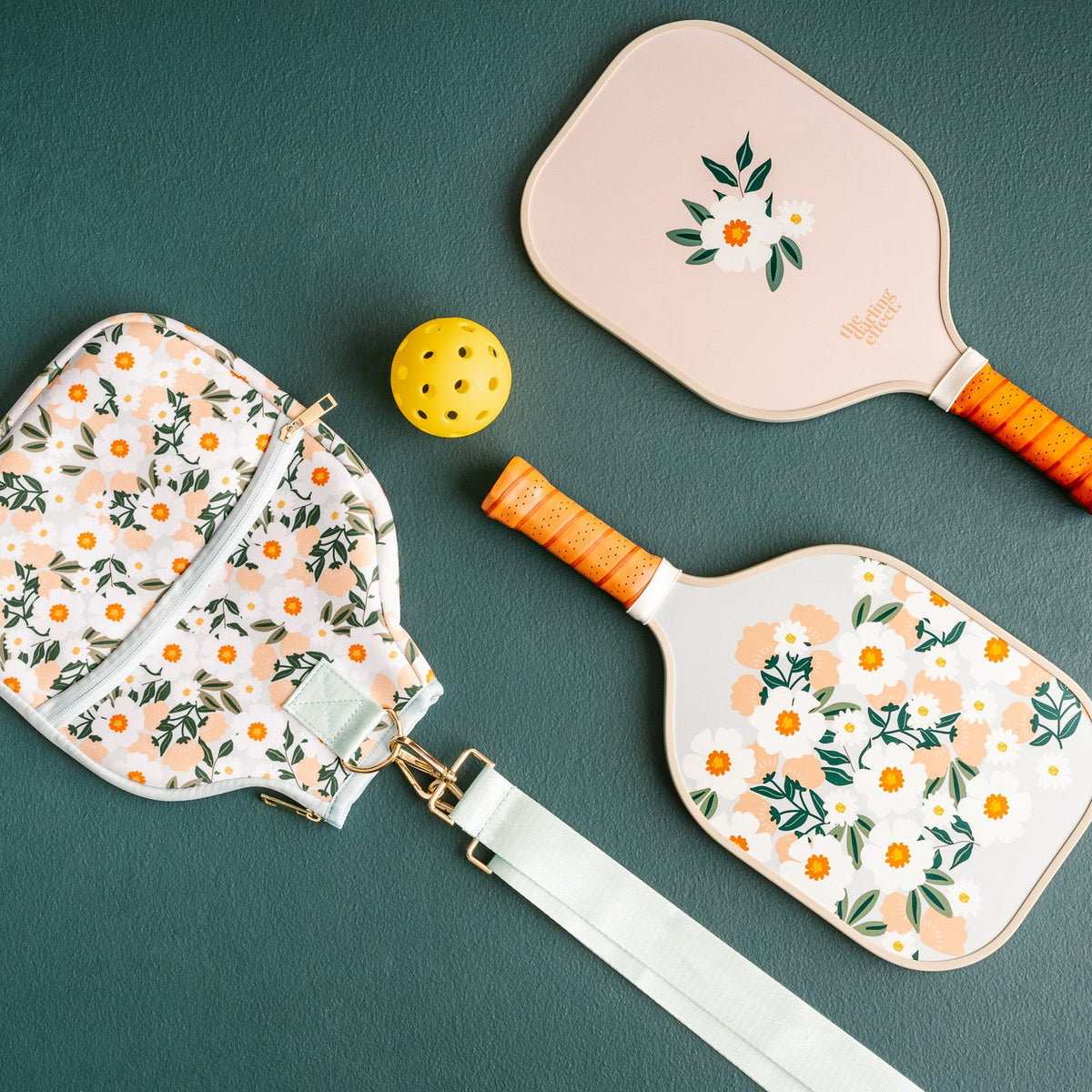 The Darling Effect Pickleball Paddle Case-Flower Talk