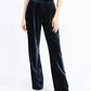 Molly Bracken Ribbed Pants-Navy