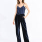 Molly Bracken Ribbed Pants-Navy