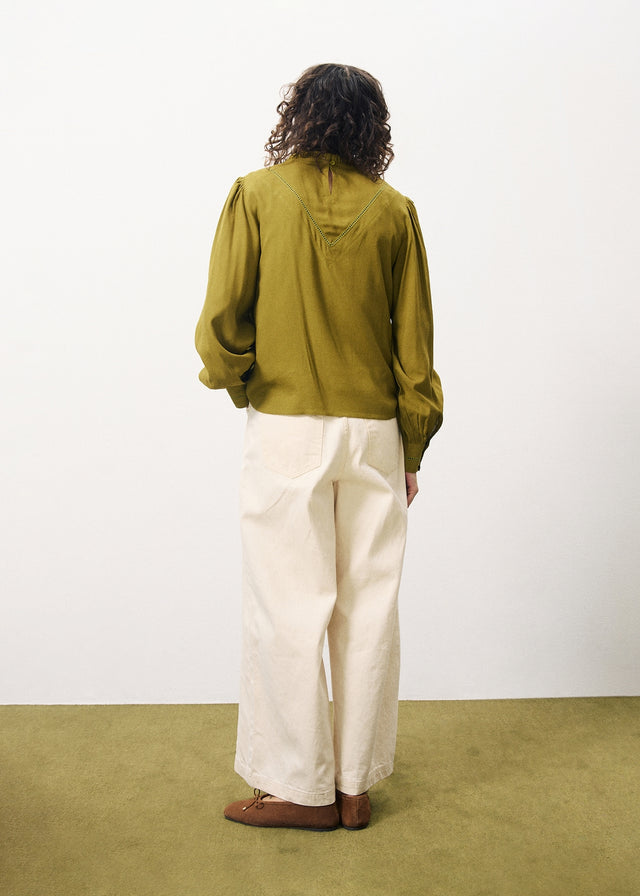 FRNCH "Lisenn" Blouse-Olive