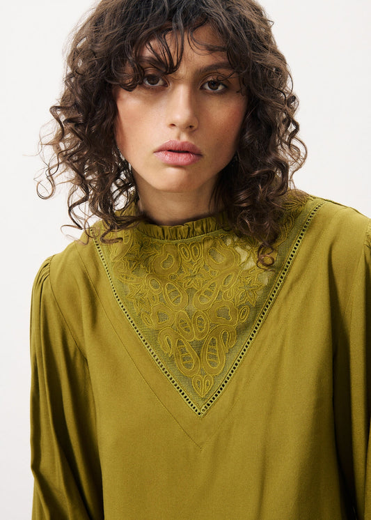 FRNCH "Lisenn" Blouse-Olive