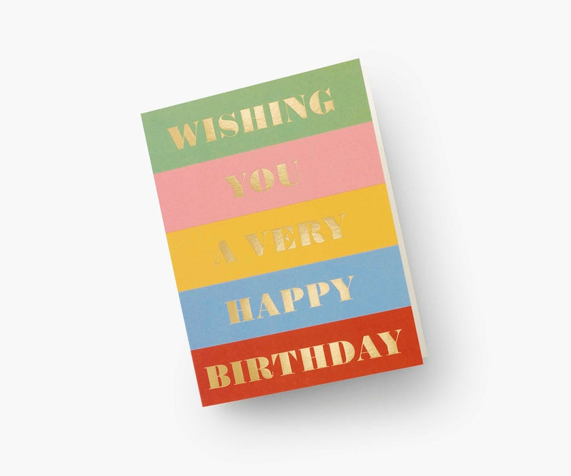 Rifle Paper Co. "Wishing You a Very Happy Birthday" Card