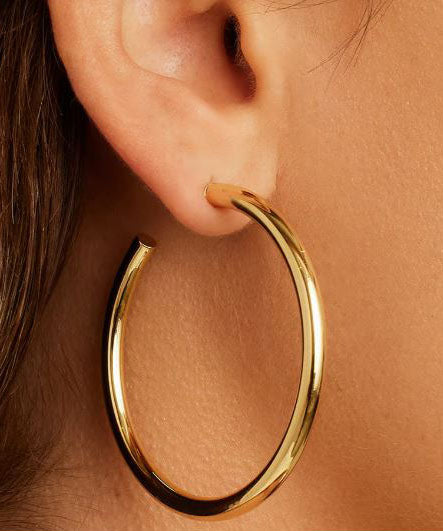 Gorjana Carter Statement Hoops-Gold