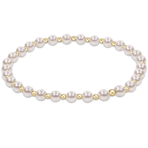 Enewton Extends “Classic Grateful” 4mm Bead Bracelet - Pearl