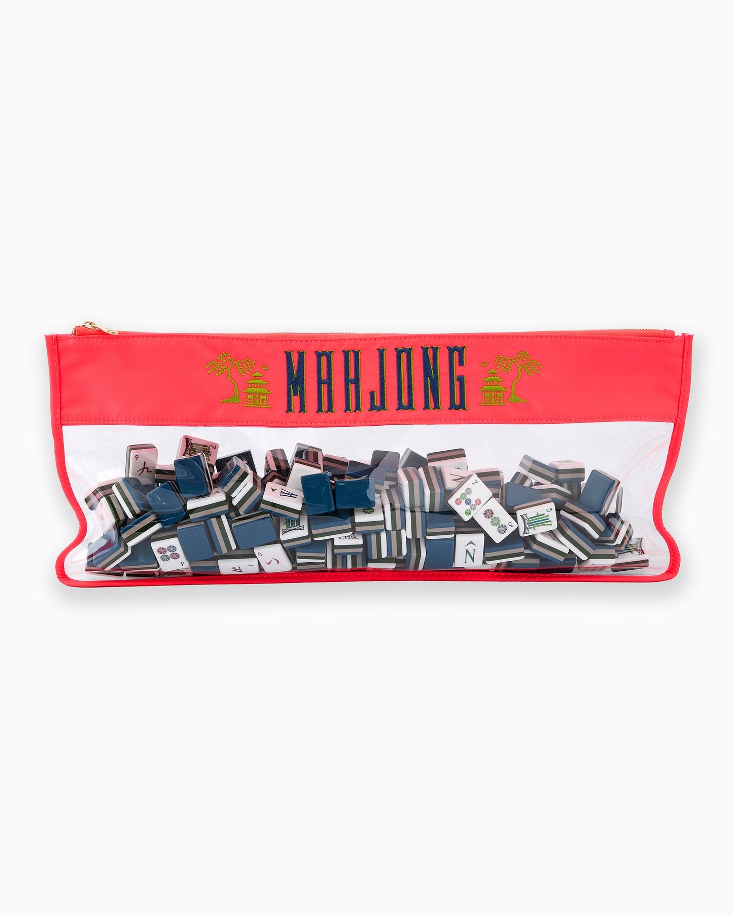 Oh My Mahjong Mahjong Bag-Hot Coral Pagoda