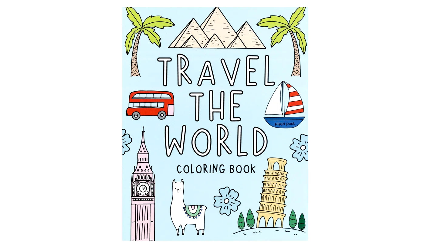 Pippi Post "Travel the World" Coloring Book