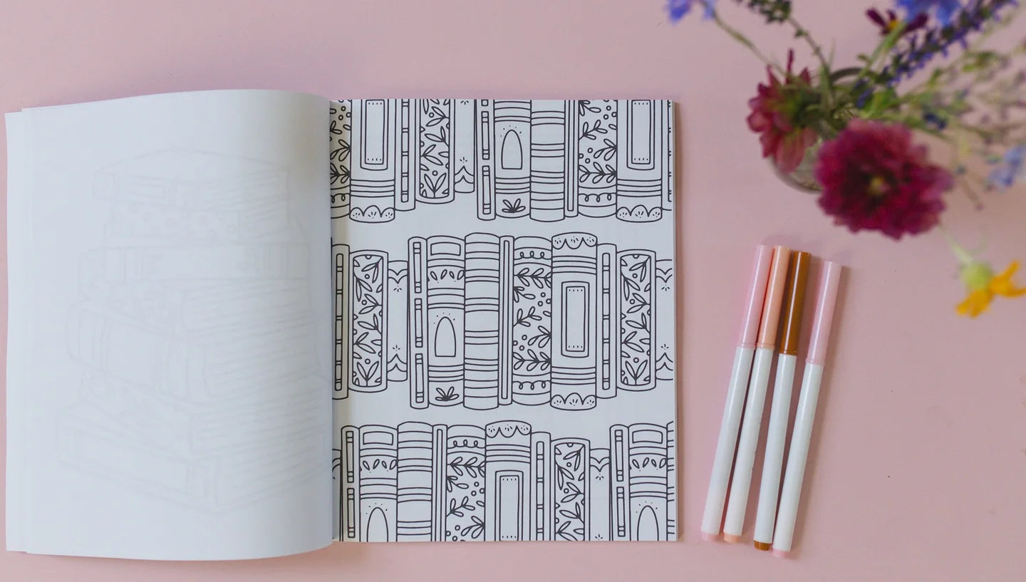 Pippi Post "Book Lovers" Coloring Book