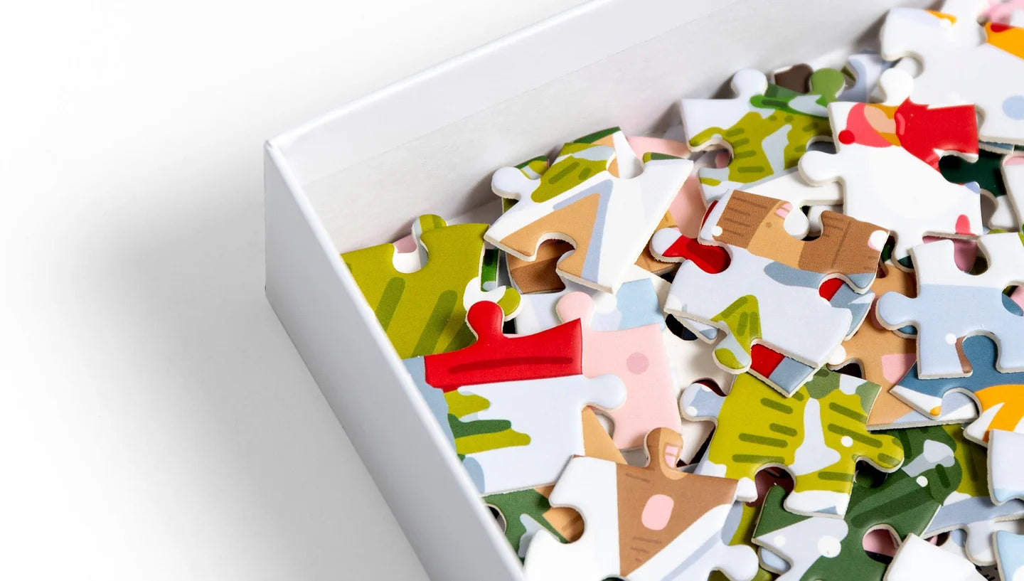 Pippi Post “Snowy Slopes” - 500 Piece Holiday Jigsaw Puzzle