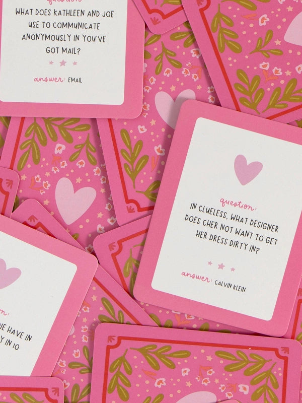 Pippi Post "Rom Com" Trivia Cards