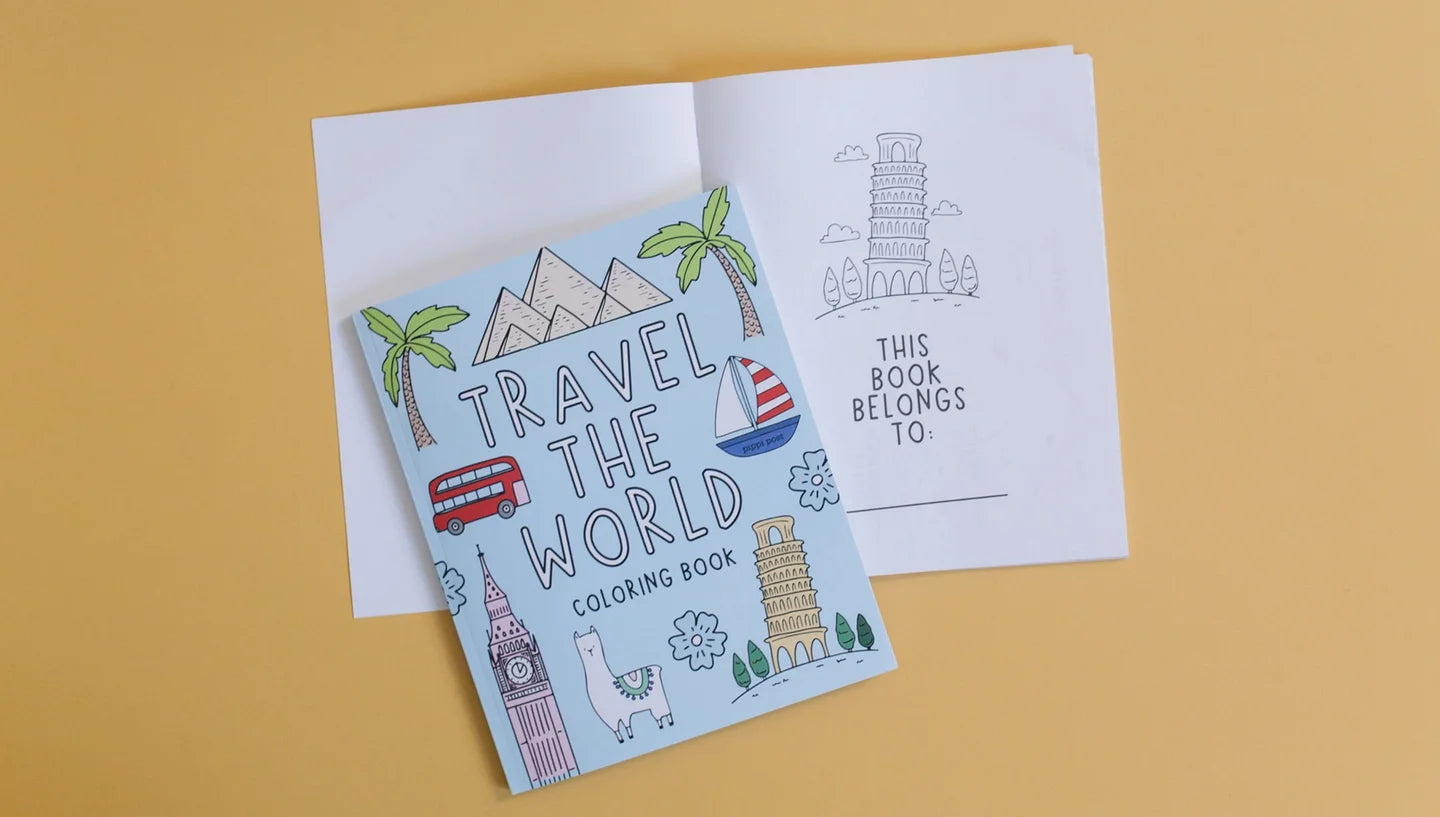 Pippi Post "Travel the World" Coloring Book