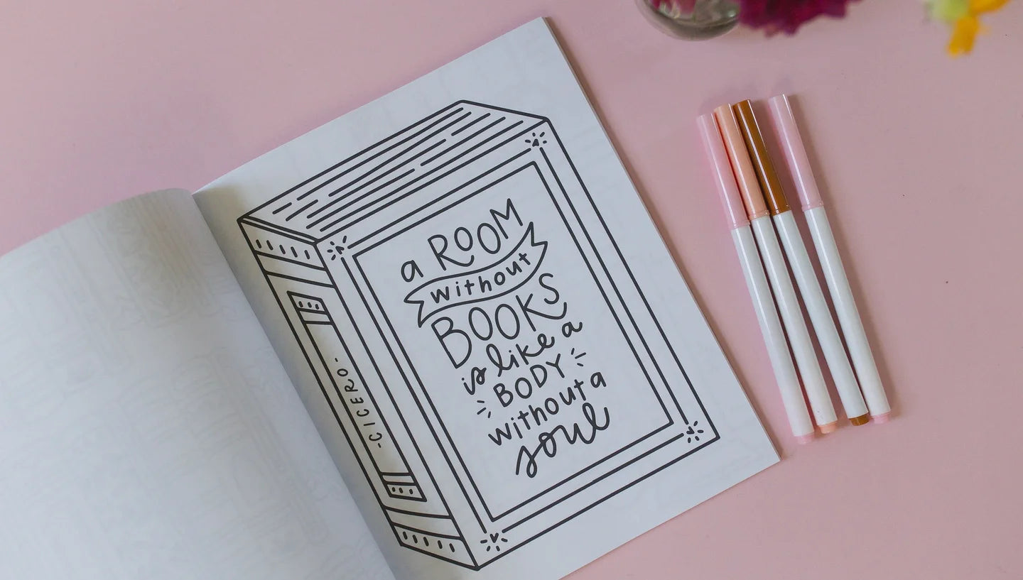 Pippi Post "Book Lovers" Coloring Book