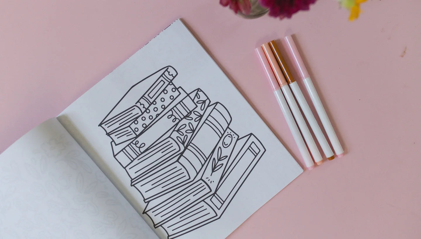 Pippi Post "Book Lovers" Coloring Book